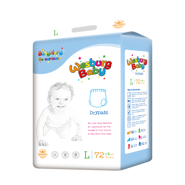 Wesburgbaby superdry กางเกงผ้าอ้อมเด็ก ขอบเอวยืด 360° 