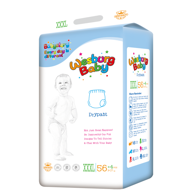 Wesburgbaby superdry กางเกงผ้าอ้อมเด็ก ขอบเอวยืด 360° 
