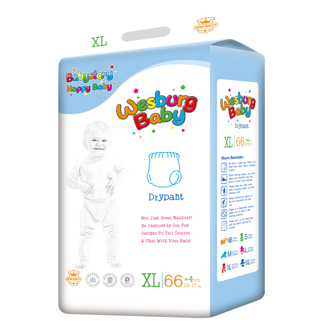 Wesburgbaby superdry กางเกงผ้าอ้อมเด็ก ขอบเอวยืด 360° 
