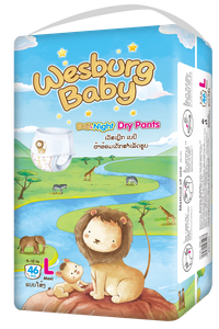 Wesburgbaby Basic กางเกงผ้าอ้อมเด็ก ขอบเอวยืด 360° International Edition