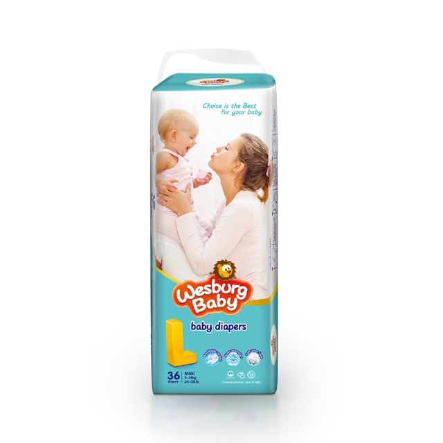 Wesburgผ้าอ้อมเด็กแบบขอบเอวยางยืดขนาดใหญ่ 