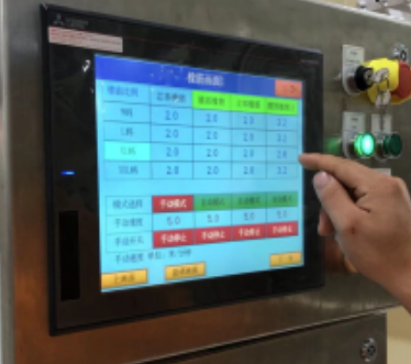 การควบคุมหน้าจอสัมผัส PLC