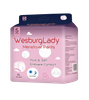 WesburgLady ชุดชั้นในแบบใช้แล้วทิ้งสำหรับผู้หญิง ผ้าคลุมผ้าฝ้ายออร์แกนิก - แผ่นซับในสำหรับช่วยกลั้นปัสสาวะ ของใช้จำเป็นหลังคลอด ชุดชั้นในแบบใช้แล้วทิ้ง ไม่มีกลิ่น ปกปิดสูงสุด 
