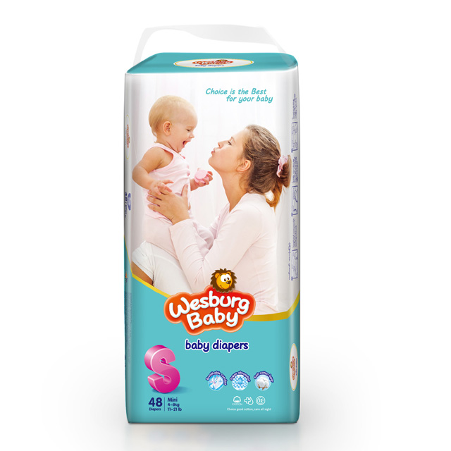 Wesburgผ้าอ้อมเด็กแบบขอบเอวยางยืดขนาดใหญ่ 