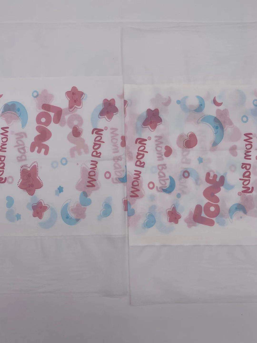 ขายด่วนพิมพ์ฟิล์มป้องกัน PE ระบายอากาศสำหรับวัตถุดิบผลิตภัณฑ์สุขอนามัยผ้าอ้อมเด็กในผู้ผลิตจีน